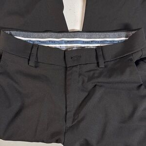 Men's Black Cool Right Performance Flex Casual Dress Pants -Slim Fit